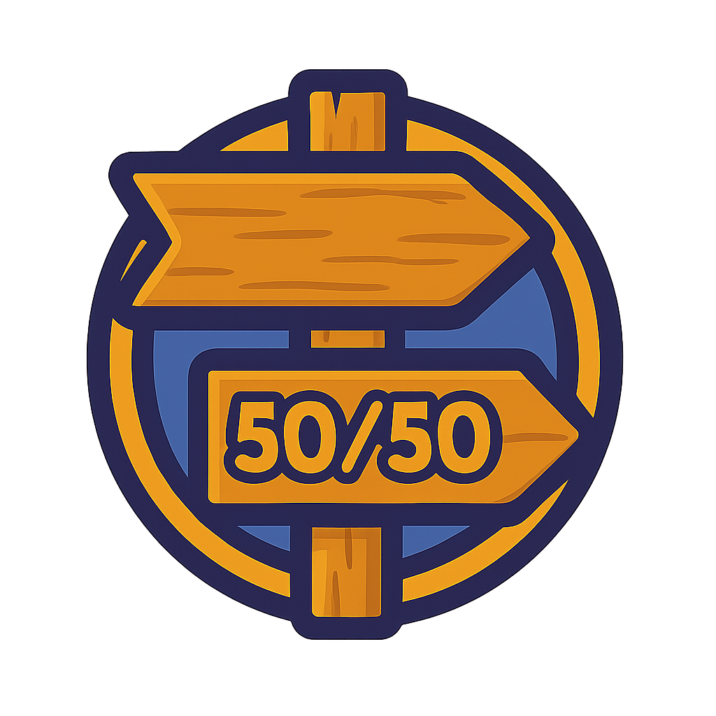 50/50